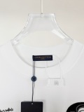 Louis Vuitton Classic Heavy Industries Embroidered Logo Round Neck T-shirt Unisex Loose Casual Short Sleeve