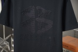 Balenciaga 26SS Classic Hot Diamond Embroidered Logo T-shirt Couple Casual Oversize Short Sleeve
