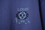 Louis Vuitton 26SS Fashion Silicone Letter Short Sleeve Couple Casual Loose T-shirt