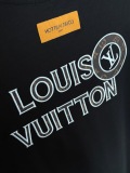 Louis Vuitton Classic Embroidered Logo Round Neck T-shirt Unisex Loose Casual Short Sleeve