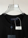 Louis Vuitton Classic Hollow Embroidery Logo Round Neck T-shirt Unisex Loose Casual Short Sleeve