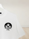 Louis Vuitton Classic Heavy Industries Embroidered Logo Round Neck T-shirt Unisex Loose Casual Short Sleeve