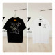 Louis Vuitton Fashion Embroidered Logo Round Neck T-shirt Unisex Loose Casual Short Sleeve