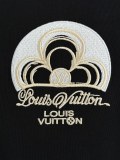 Louis Vuitton Classic Heavy Industries Embroidered Logo Round Neck T-shirt Unisex Loose Casual Short Sleeve