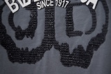 Balenciaga 26SS Classic Hot Diamond Embroidered Logo T-shirt Couple Casual Oversize Short Sleeve