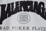 Balenciaga 26SS Retro Hot Diamond Logo Washed T-shirt Couple Casual Oversize Short Sleeve