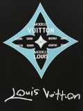 Louis Vuitton Fashion Embroidered Logo T-shirt Unisex Loose Casual Short Sleeve