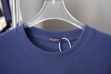 Louis Vuitton 26SS Fashion Silicone Letter Short Sleeve Couple Casual Loose T-shirt