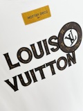 Louis Vuitton Classic Embroidered Logo Round Neck T-shirt Unisex Loose Casual Short Sleeve