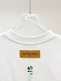 Louis Vuitton Fashion Embroidered Logo T-shirt Unisex Loose Casual Short Sleeve