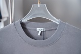 Loewe 26SS Heavy Industry Embroidered Logo Short Sleeve Unisex Casual Loose T-shirt