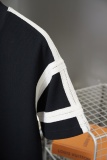 Loewe 26SS Classic Ribbon Splicing Embroidered Logo Short Sleeve Unisex Casual Versatile T-shirt