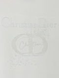 Dior Fashion Bead Embroidered Logo Round Neck T-shirt Unisex Loose Casual Short Sleeve