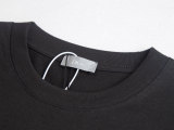 Dior Fashion Personalized Embroidered Polo Neck T-shirt Unisex Casual Versatile Short Sleeve