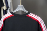 Balenciaga 26SS Classic Embroidered Logo Splicing Short Sleeve Couple Casual Oversize T-shirt
