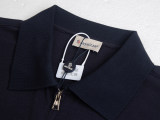 Moncler Fashion Versatile Half Zipper Collar Polo Shirt