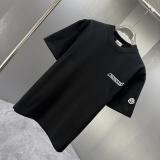 Moncler Classic Logo Printed Round Neck T-shirt Couple Casual Loose Short Sleeve