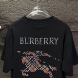 Burberry Classic Embroidered War Horse Logo Short Sleeve Unisex Casual Loose T-shirt