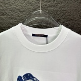 Louis Vuitton Classic Trendy Shoes Logo Printed Short Sleeve Unisex Casual Loose T-shirt