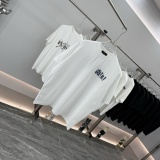 Amiri 26SS Fashion Denim Patch Embroidered Logo Short Sleeve Unisex Casual Versatile T-shirt