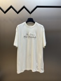Dior Classic Embroidered Logo T-shirt Couple Casual Loose Short Sleeve