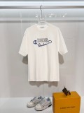 Dior Fashion Logo Printed Round Neck T-shirt Couple Casual Loose Short Sleeve
