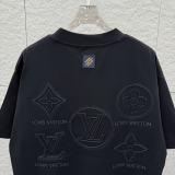 Louis Vuitton 26ss Classic Embroidered Logo T-shirt Couple Versatile Loose Short Sleeve