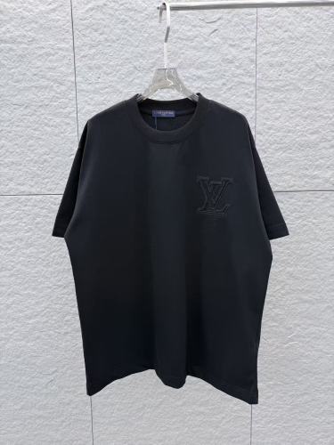 Louis Vuitton 26ss Classic Embroidered Logo T-shirt Couple Versatile Loose Short Sleeve