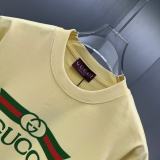 Gucci Classic Logo Printed Round Neck T-shirt Couple Casual Loose Short Sleeve
