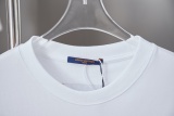 Louis Vuitton 26SS Fashion Inkjet Graffiti Toothbrush Embroidered Logo Short Sleeve Unisex Casual Versatile T-shirt