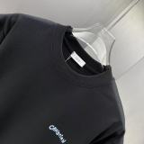 Dior Classic Logo Printed Round Neck T-shirt Couple Casual Loose Short Sleeve