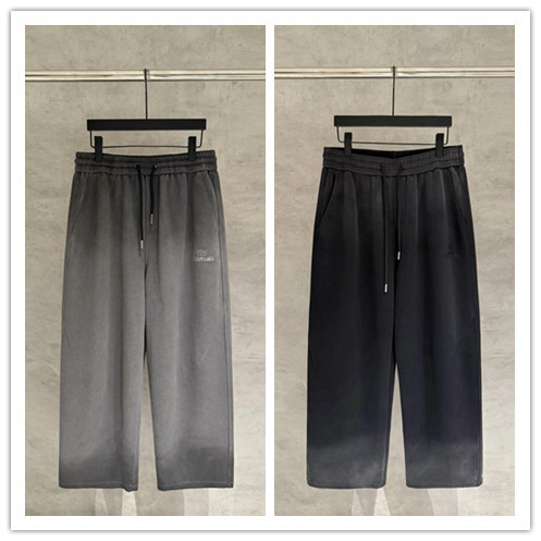 Balenciaga Retro Embroidered Logo Versatile Loose Waist Pants Couple Casual Pants