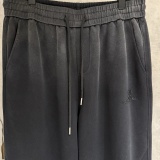 Balenciaga Retro Embroidered Logo Versatile Loose Waist Pants Couple Casual Pants
