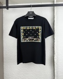 Dior Fashion Embroidered Flower Logo T-shirt Couple Casual Loose Short Sleeve