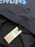 Fendi Fashion Embroidery Logo Hoodie Couple Casual Loose Sweatshirt