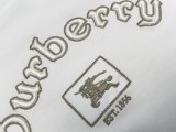 Burberry 26ss Classic Embroidered Logo Round Neck T-shirt Couple Versatile Loose Short Sleeve
