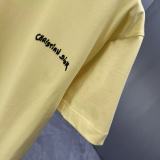 Dior Classic Logo Printed Round Neck T-shirt Couple Casual Loose Short Sleeve