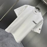 Moncler Classic Logo Printed Round Neck T-shirt Couple Casual Loose Short Sleeve