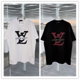 Louis Vuitton Classic Offset Logo Short Sleeve Unisex Casual Versatile T-shirt