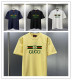 Gucci Classic Logo Printed Round Neck T-shirt Couple Casual Loose Short Sleeve