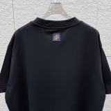 Louis Vuitton 26ss Classic Embroidered Logo T-shirt Couple Versatile Loose Short Sleeve