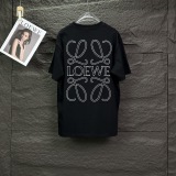 Loewe Classic Embroidery Logo Short Sleeve Unisex Casual Loose T-shirt