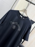 Burberry 26ss Classic Embroidered Logo Round Neck T-shirt Couple Versatile Loose Short Sleeve