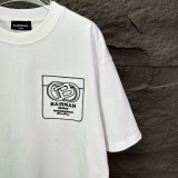 Balenciaga Classic Embroidered Letter Short Sleeve Unisex Casual Loose T-shirt