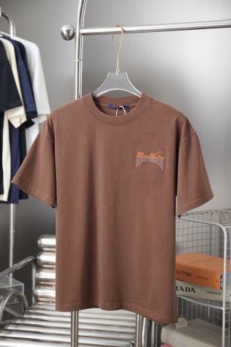 Louis Vuitton 26SS Fashion Heavy Industry Embroidered Logo Short Sleeve Unisex Casual Versatile T-shirt