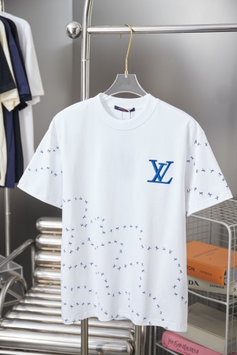 Louis Vuitton 26SS Classic Embroidered Logo Short Sleeve Unisex Casual Versatile T-shirt