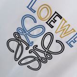 Loewe Classic Offset Logo Short Sleeve Unisex Casual Versatile T-shirt
