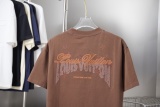 Louis Vuitton 26SS Fashion Heavy Industry Embroidered Logo Short Sleeve Unisex Casual Versatile T-shirt