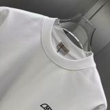 Moncler Classic Logo Printed Round Neck T-shirt Couple Casual Loose Short Sleeve