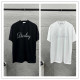 Dior Classic Logo Printed Round Neck T-shirt Couple Casual Loose Short Sleeve